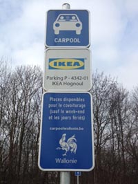 Inauguration d’un parking de covoiturage sur le site de Ikea Hognoul